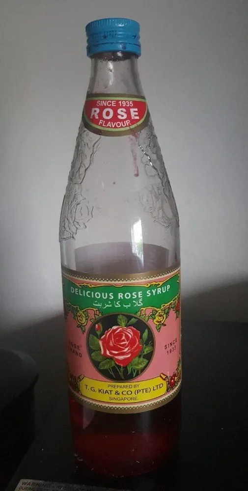 Delicious rose syrup