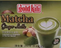 Matcha ginger latte