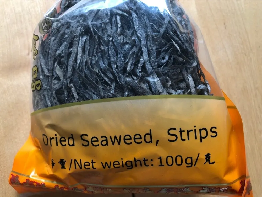 Dried seaweed, strips