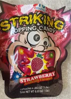 Striking popping candy