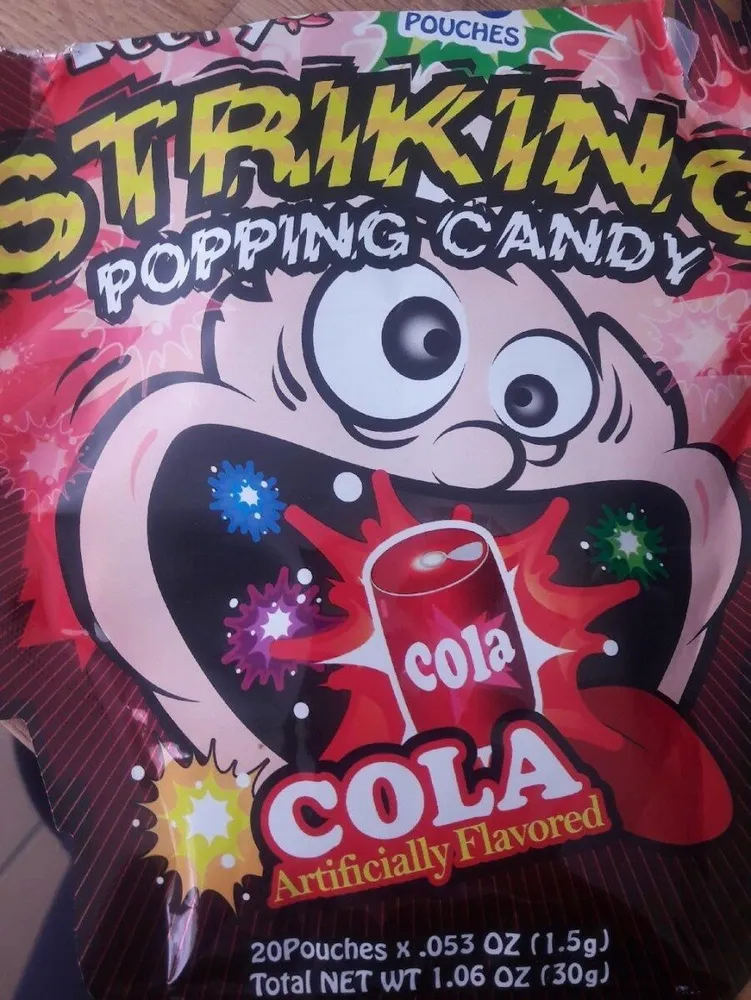 Striking popping Candy