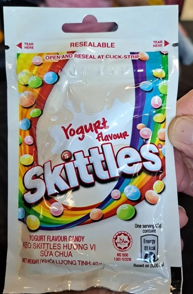 Yogurt flavour Skittles