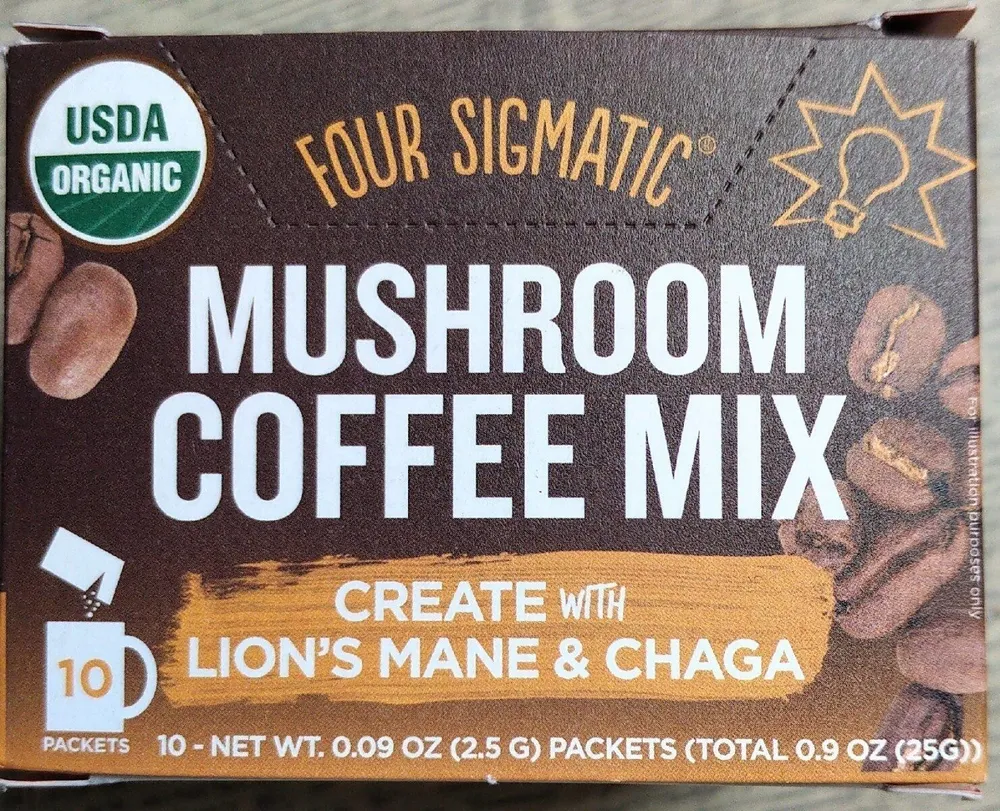Focus organic coffee with lion's mane & chaga mushrooms