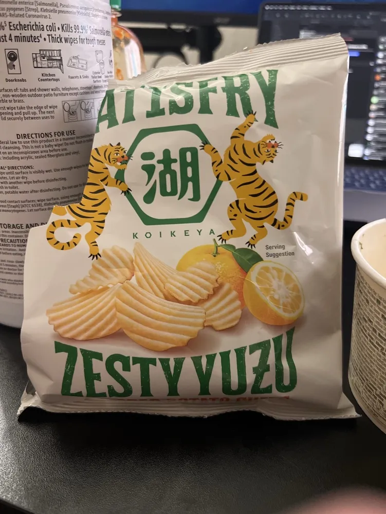 Zesty Yuzu Flavored Potato Chips