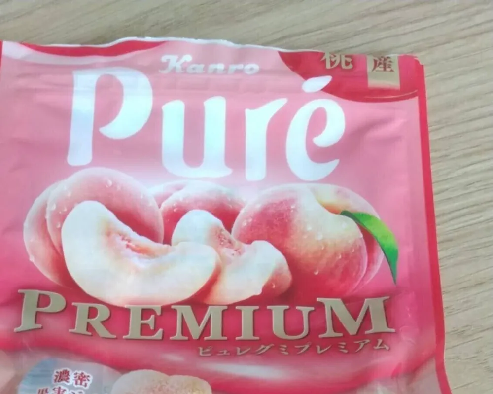 Bonbons gummy a la pêche