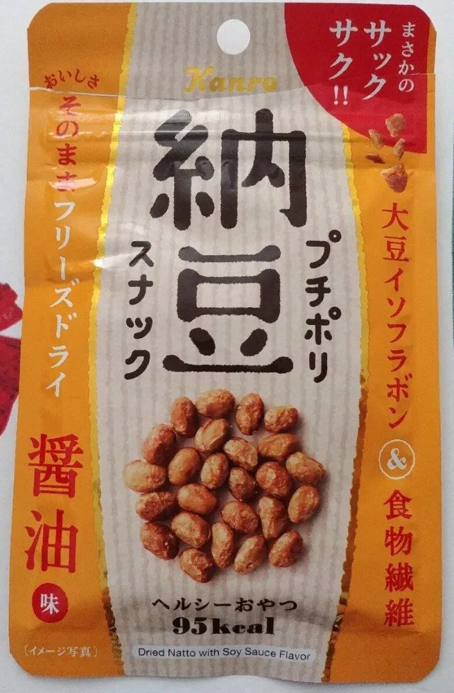 Puchi pori natto snack shoyu