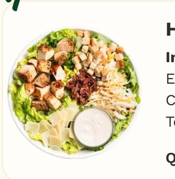 Caesar salad bowl