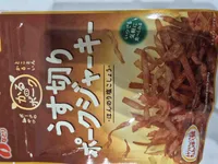 Thin sliced pork jerky