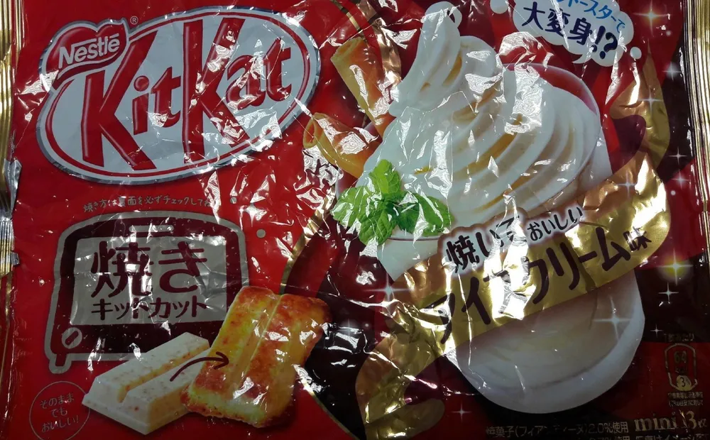 Kit kat  façon crème brûlée
