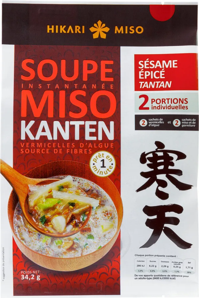 Soupe Miso Kanten Sésame Tantan 12x34,2g
