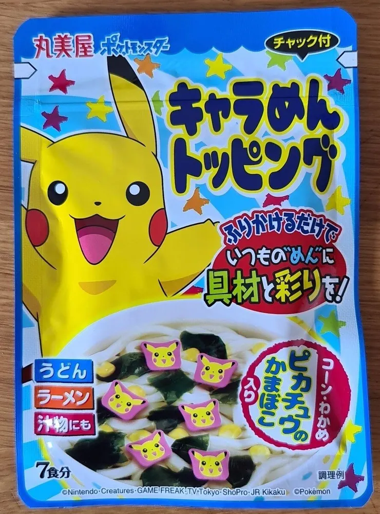 Marumiya Pokemon noodle topping