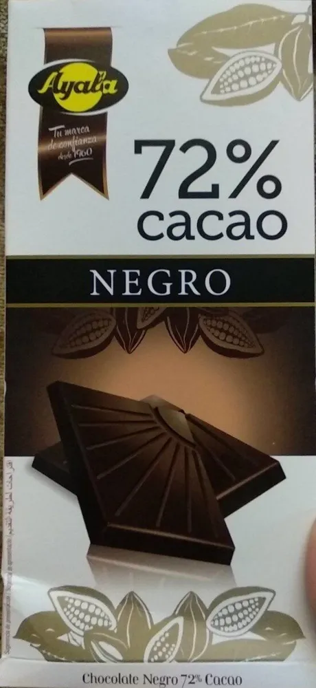 Chocolate negro 72 cacao