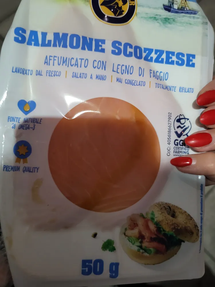 Salmone scozzese affumicato con legno di faggio
