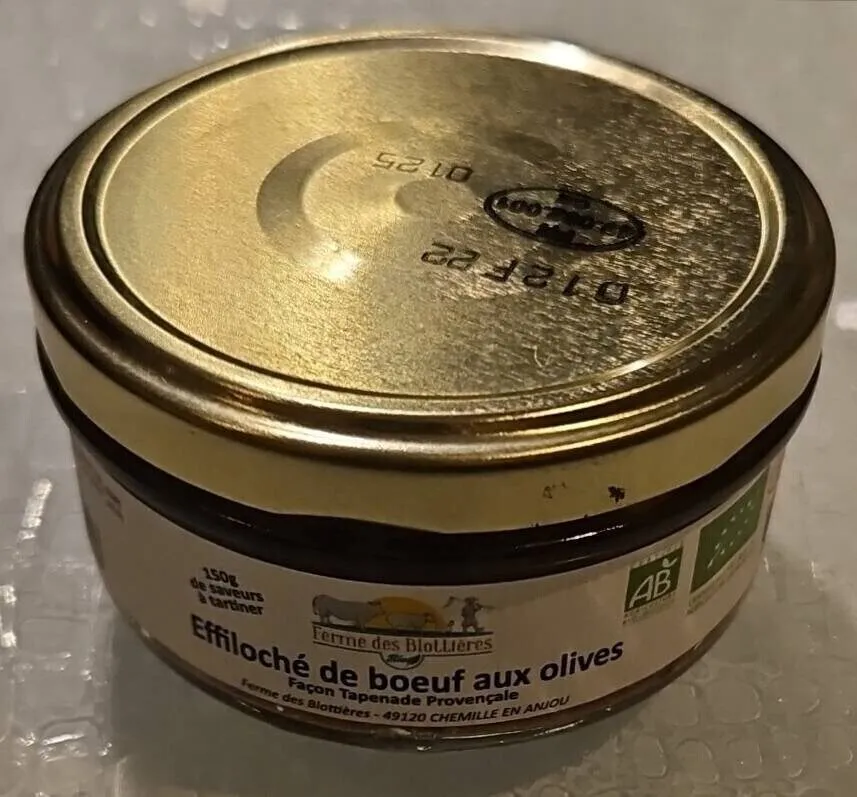 Effiloché de boeuf aux olives
