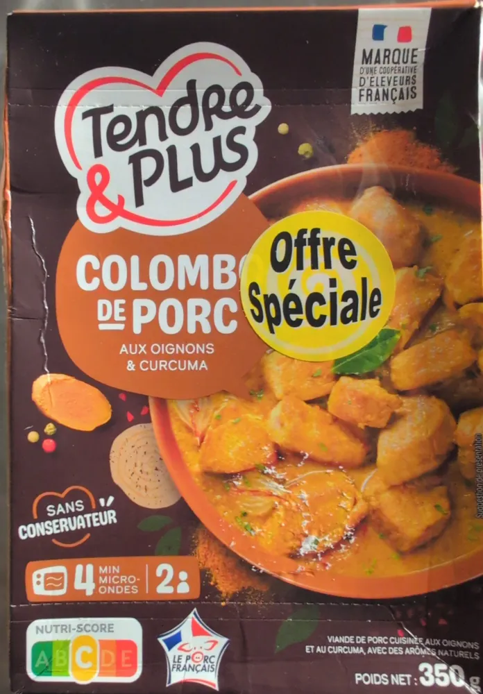 Colombo de porc aux oignons & curcuma