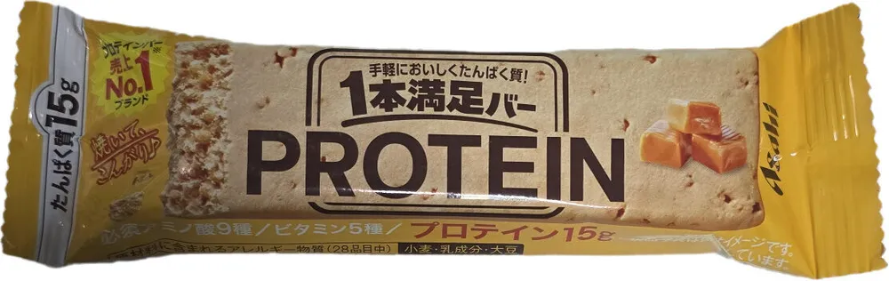Asahi Ippomanzoku Protein Bar Baked Caramel Flavour