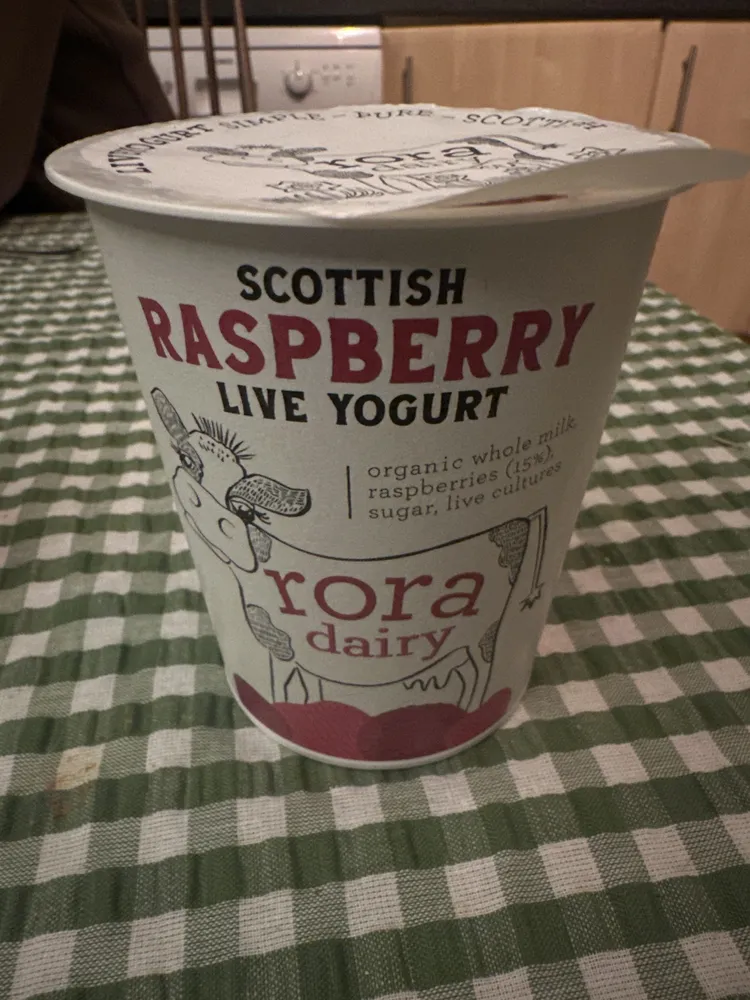 Scottish Raspberry Live Yogurt