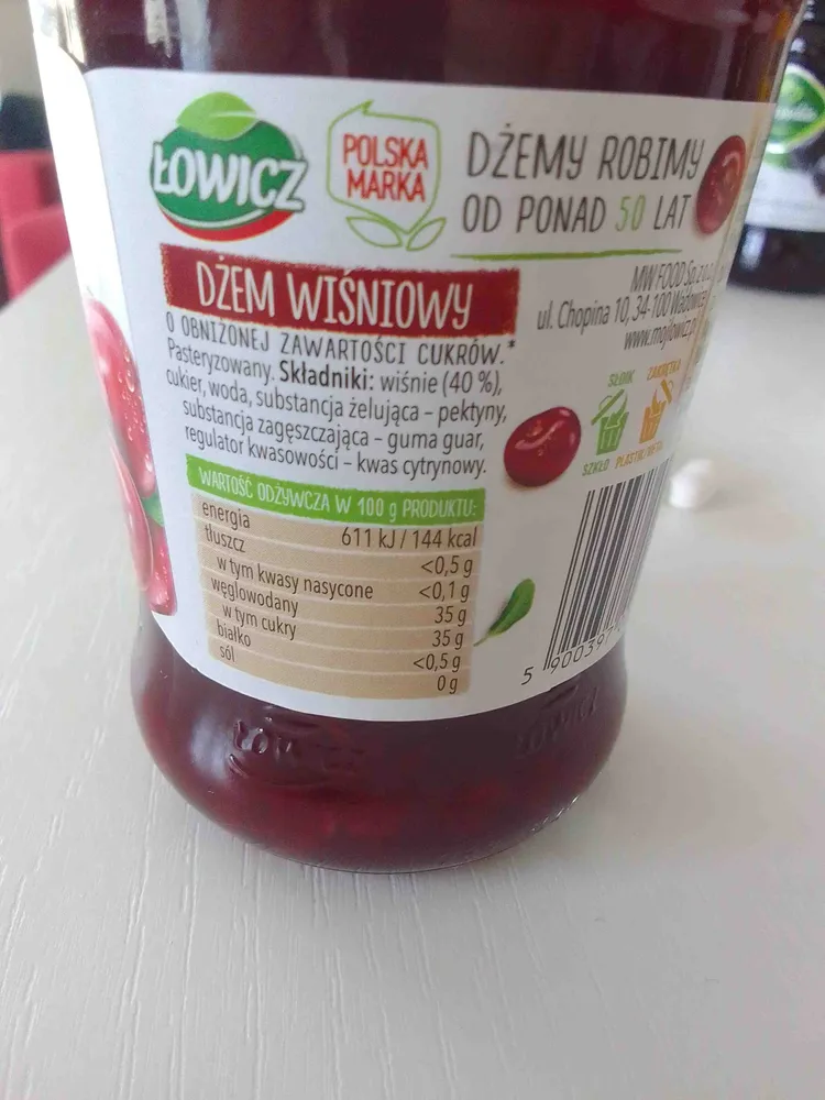 Dżem wiśniowy
