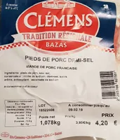 Pieds de porc demi-sel