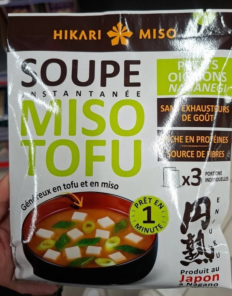 Soupe Instantanée Miso Tofu Petits Oignons Naganegi
