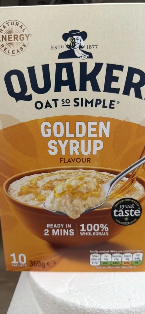 GOLDEN SYRUP FLAVOUR OAT SO SIMPLE