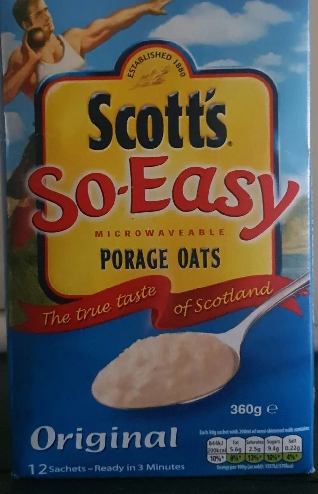 So-Easy Microwaveable Porage Oats