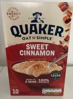 Sweet Cinnamon Flavour Microwaveable Oats