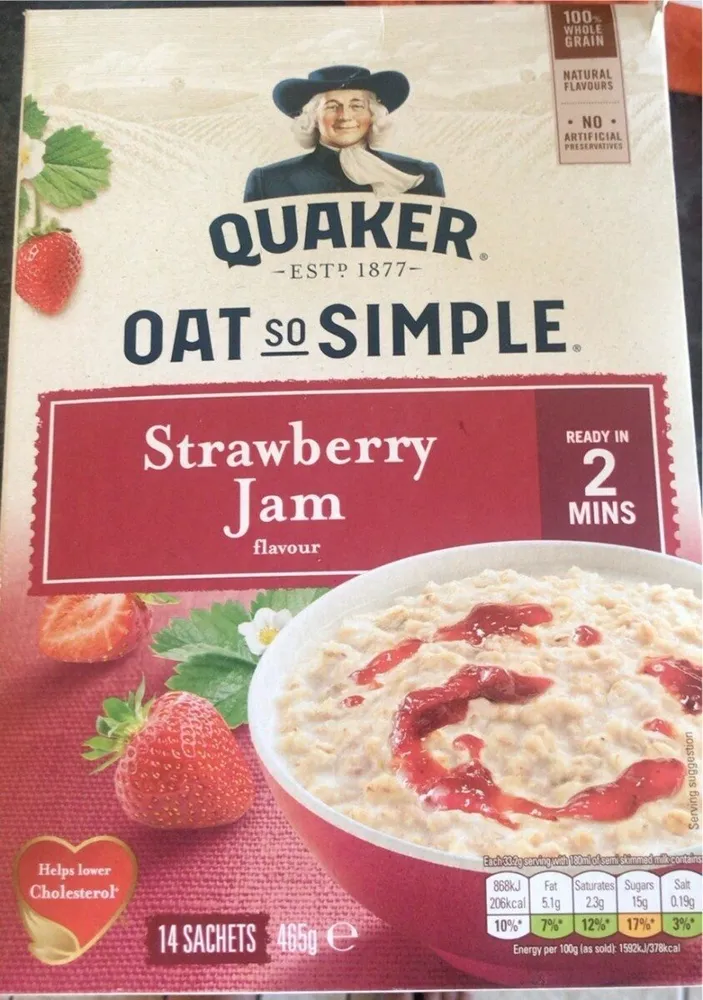 Strawberry jam oats