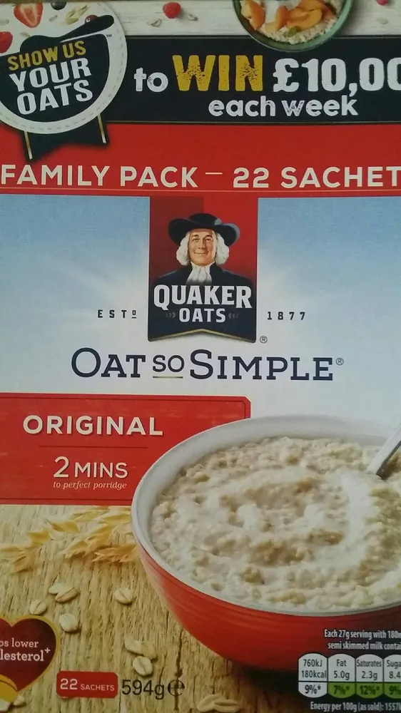 Quaker Oat So Simple Original Porridge