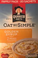 Quaker Oat So Simple Golden Syrup Porridge