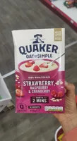 Strawberry Raspberry & Cranberry Flavour Microwaveable Oats