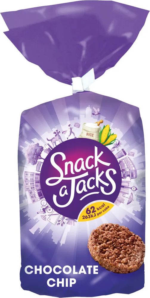 Snacks a Jacks Chocolate Chip Rice Cakes 180g