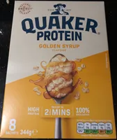 Golden Syrup flavour microwavable oats with added soy protein