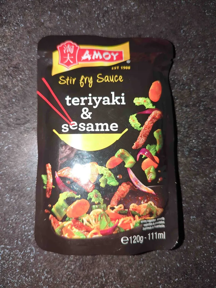 Sauce teriyaki and sesame