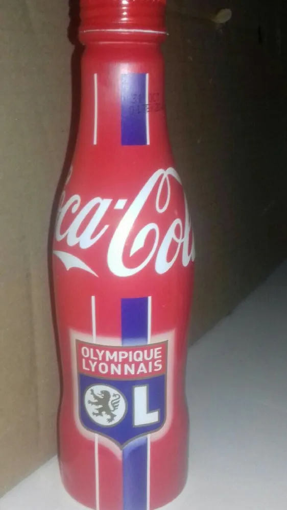 Full 2017 Olympique Lyonnais Aluminum Coca Cola Bottle Coke Soccer France