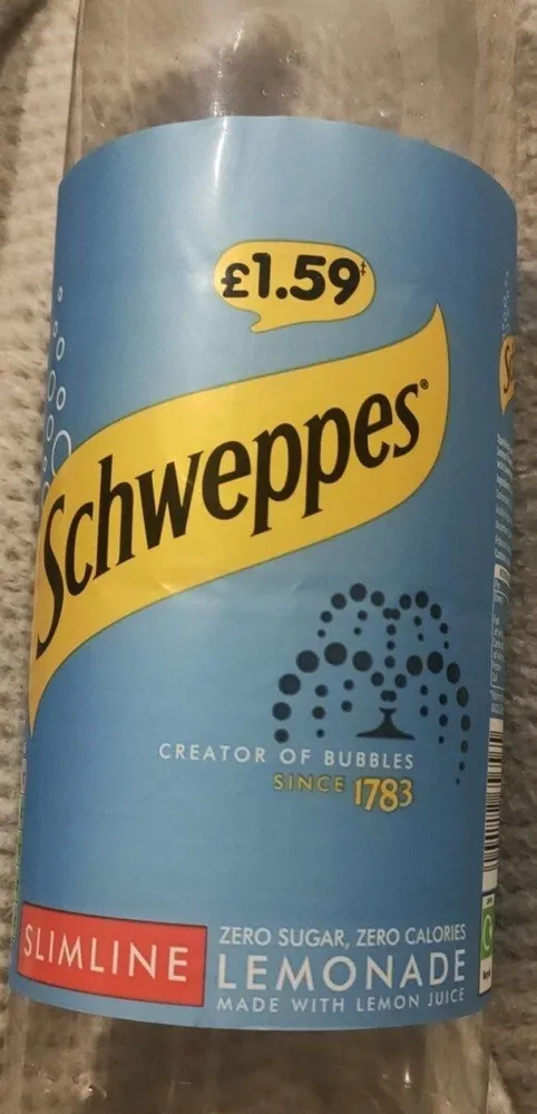 Schweppes slimline lemonade