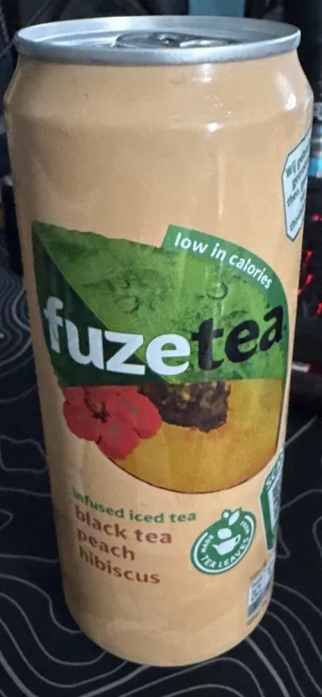 low in calori fuzete Infused iced tea black tea pe