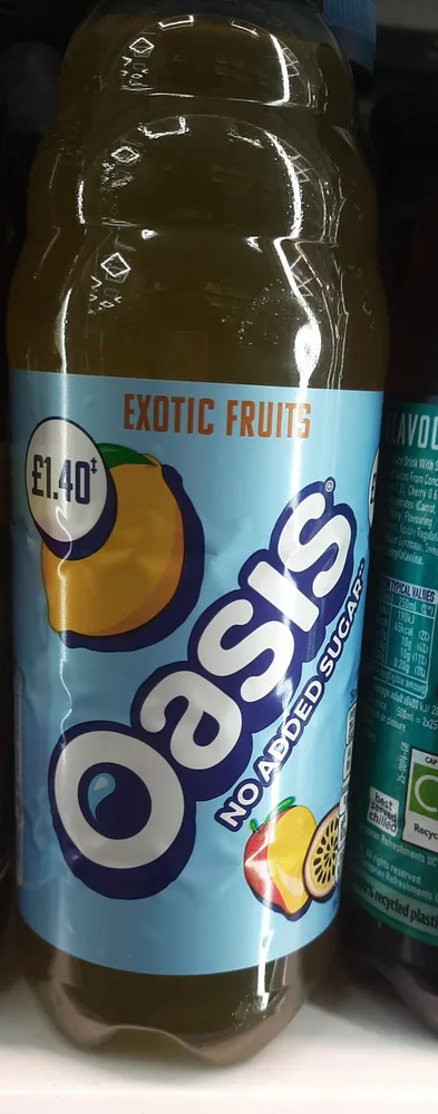 Oasis  EXOTIC FRUITS Oasis NO ADDED SUGAR Sabrates 5