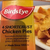 shortcrust chicken pies