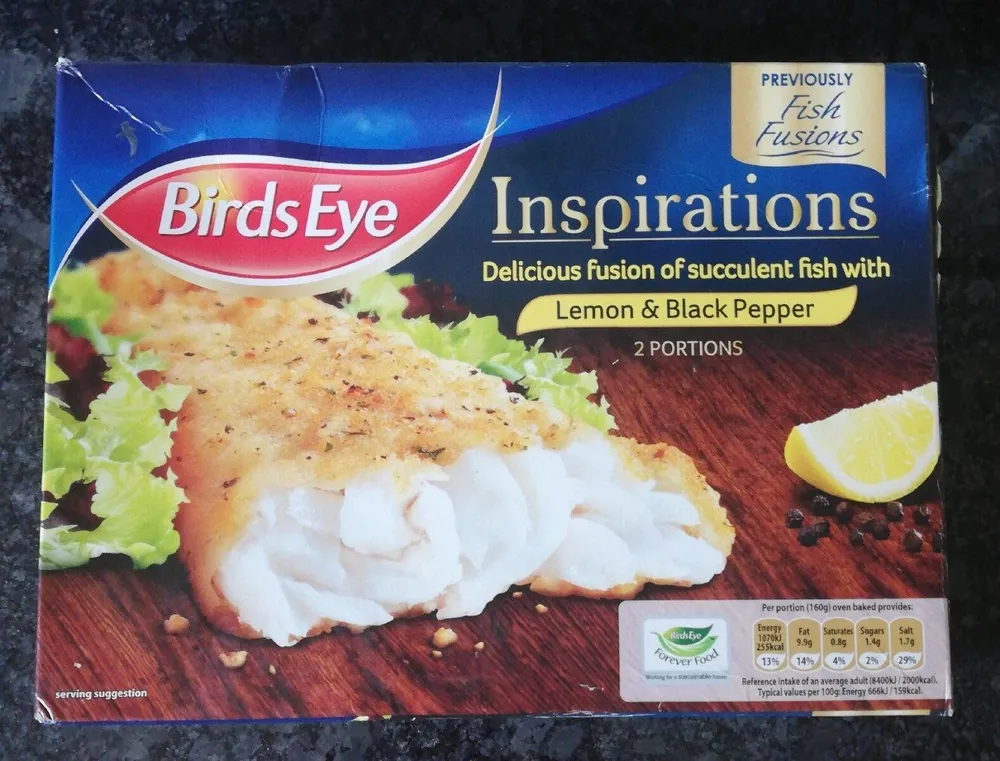 Fish lemon & black pepper