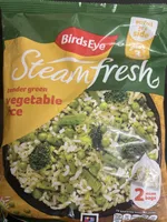 tender green vegetable rice