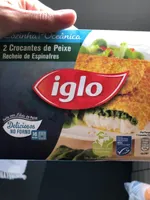 Iglo crocantes de peixe com recheio de espinafres