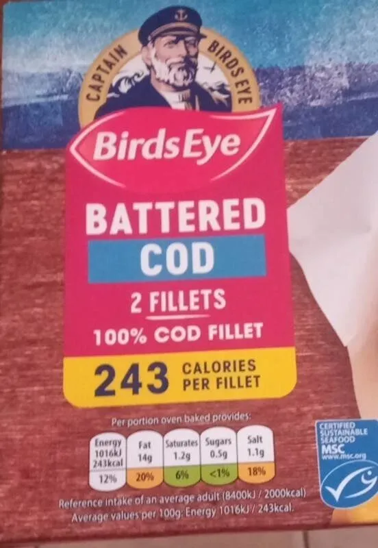 Battered cod