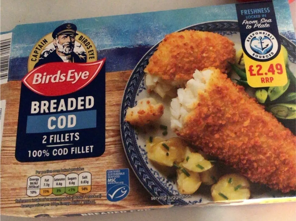 Breaded cod