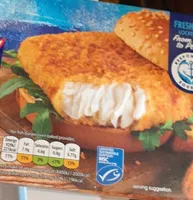 Breaded fish burgers