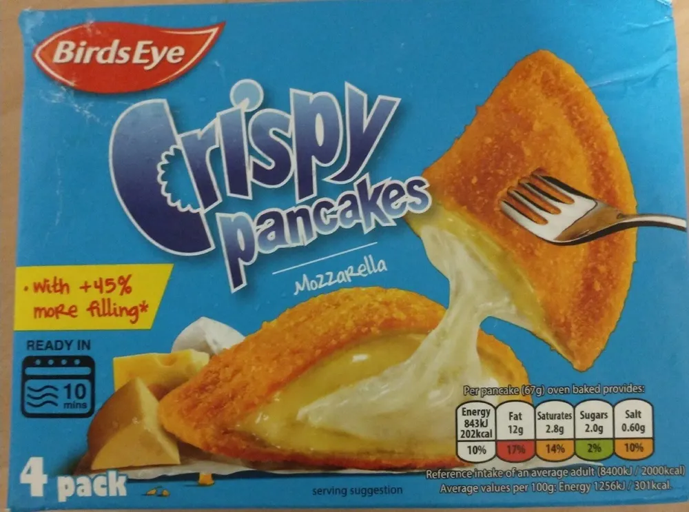 Crispy pancakes - mozerella