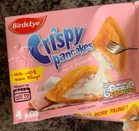 Crispy pancakes - ham and mushroom