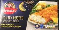 Lightly dusted cod fillets