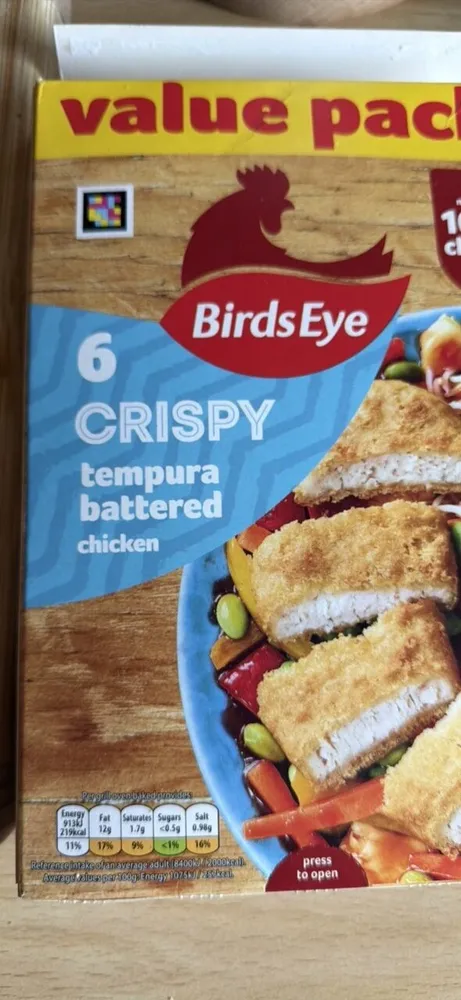 Crispy tempura chicken