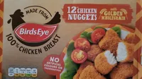 Birds Eye 12 chicken nuggets with golden wholegrain